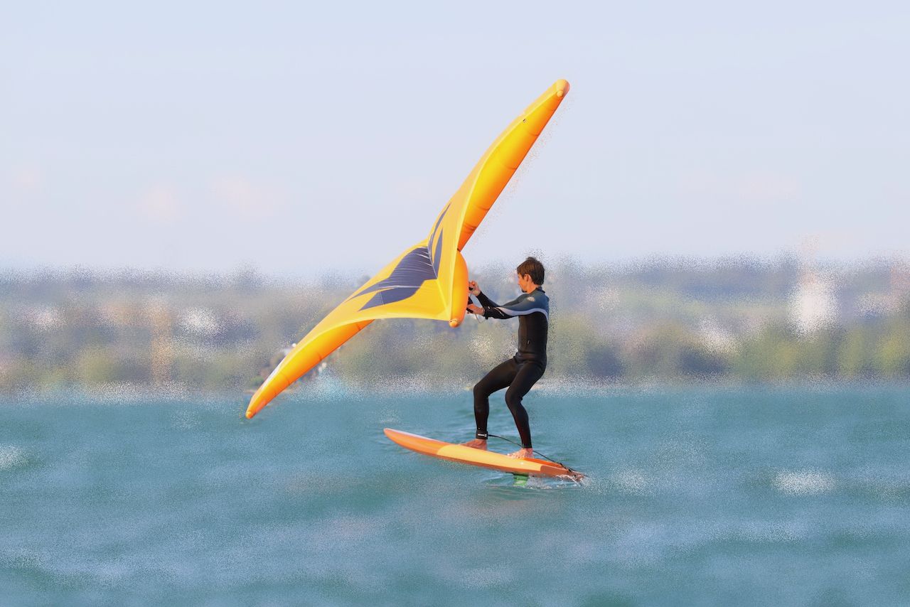 Cours particuliers, planche à voile